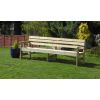 2.4m Swedish Redwood Garden Bench - 1